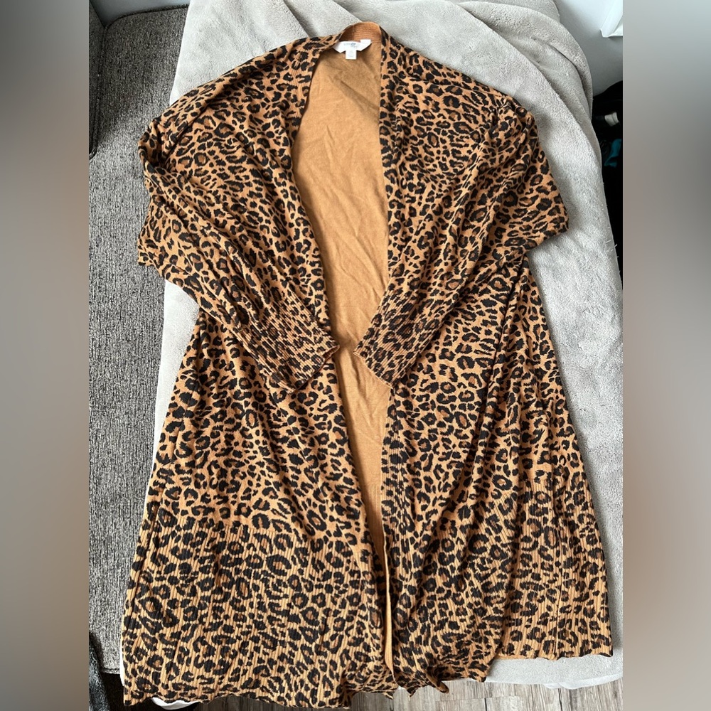 Terra & Sky Leopard Print Cardigan